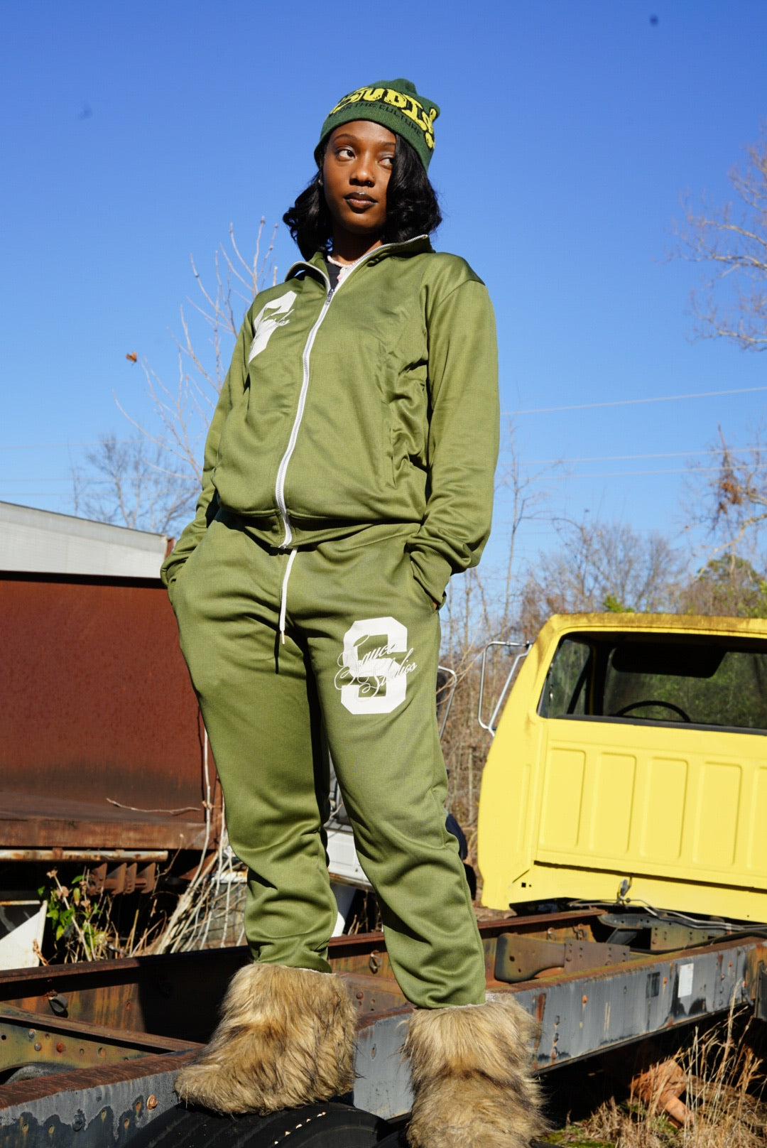 Olive Green Tracksuit